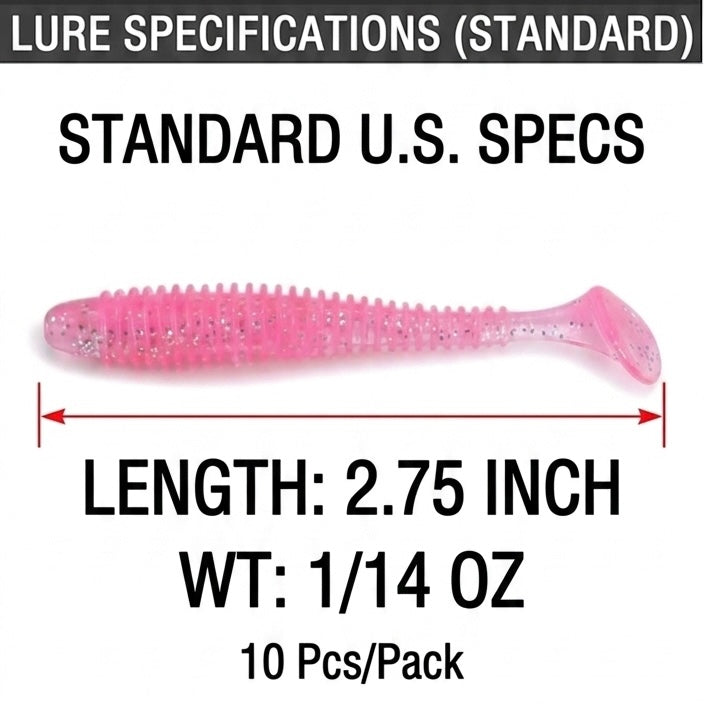 10x Pink Fishing lures